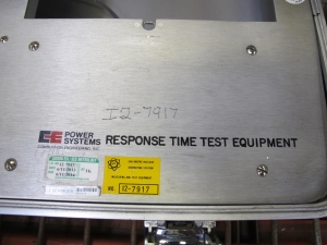 (2) POWER SYSTEMS COMBUSTION ENGINEERING RESPONSE TIME TEST PORTABLE EQUIPMENT, IN HEAVY DUTY CASES, TEST FUNCTIONS INCLUDE: VOLTAGE, LOW CURRENT, HIGH CURRENT, FREQUENCY, AND RESISTANCE-2150