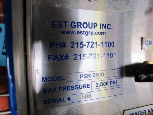 (5) EST GROUP P SERIES PORTABLE HYDROSTATIC TEST EQUIPMENT TO INCLUDE MODELS: PSR 2500 AND PSR 2300-2157