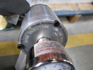 LOT TO INCLUDE BUT NOT LIMITED TO: SWAGELOK VALVE FITTINGS, (2) EST G150 INJECTORS, (2) TUBE CUTTERS, (1) HASKEL MODEL 4B-21 LIQUID PUMP, (5~) TESCOM SELF VENTING REGULATORS, MODEL 44-1327-2082-056, (2~) ITT CONOFLOW AIRPAK FILTER REGULATORS, MODEL GFH60XTKE71G F89, BELLAFRAM AIR PRESSURE REGULATORS, (1) SC PUMP MODEL 600-25-2160