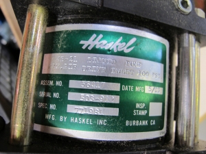 LOT TO INCLUDE BUT NOT LIMITED TO: SWAGELOK VALVE FITTINGS, (2) EST G150 INJECTORS, (2) TUBE CUTTERS, (1) HASKEL MODEL 4B-21 LIQUID PUMP, (5~) TESCOM SELF VENTING REGULATORS, MODEL 44-1327-2082-056, (2~) ITT CONOFLOW AIRPAK FILTER REGULATORS, MODEL GFH60XTKE71G F89, BELLAFRAM AIR PRESSURE REGULATORS, (1) SC PUMP MODEL 600-25-2160