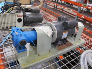 LOT TO INCLUDE: PUMP ASSEMBLY WITH DAYTON MOTOR, MODEL NUMBER 6XJ64, 1 HP, 1140 RPM, 115 V, 60 HZ, 12.4 A-2184