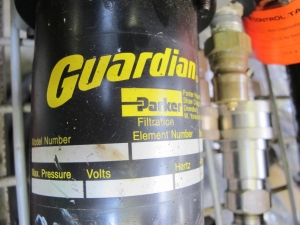 (2) PARKER GUARDIAN PORTABLE FILTRATION SYSTEMS, MODEL GT4 10C 6 96, MAX PRESSURE 50 PSI, 110 V, 60 HZ-2185