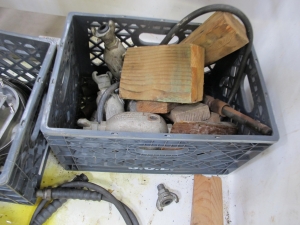 LOT TO INCLUDE: (1) ENERPAC TURBO 2, (1) POWER TEAM HYDRAULIC PUMP, MODEL PE172, 10000 PSI, (1) VAREC AUTOMATIC TANK GAUGE, (1 CRATE) MISC. PARTS-2186