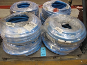 (8) CARLON BLUE PVC 1" ELECTRICAL NON METALLIC TUBING, CATALOG NUMBER 12008-100, 800' TOTAL-2197