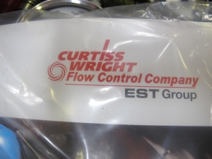 LIKE NEW! EST/POWER TEAM AIR HYDRAULIC PUMP, MODEL NUMBER PA6-AW, 7500 PSI, IN PORTABLE STEEL CASE-2198