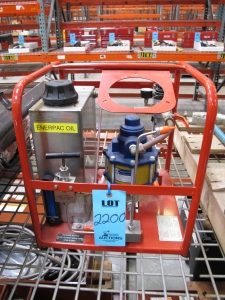 TENTEC MINI AIR DRIVEN HYDRAULIC PUMP UNIT, MODEL HTT: 6271, 21750 PSI-2200