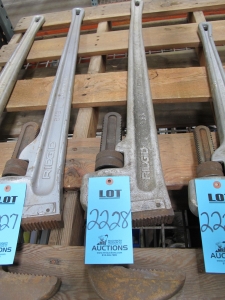 RIDGID ALUMINUM PIPE WRENCH, MODEL 848, 48"-2228