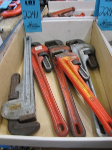MISC. RIDGID PIPE WRENCHES: 18" OR SIMILAR-2241