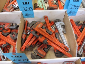 MISC. RIDGID PIPE WRENCHES: 10" OR SIMILAR-2243