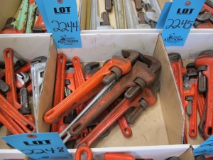 MISC. RIDGID PIPE WRENCHES: 12" OR SIMILAR-2244