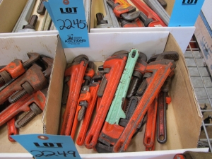 MISC. RIDGID PIPE WRENCHES: 12" OR SIMILAR-2245