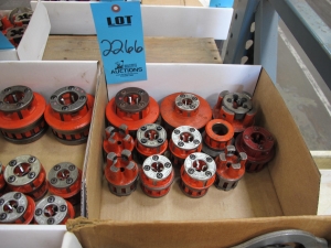MISC. RIDGID DIE HEADS AND EXPOSED RATCHET BOLT THREADERS-2266