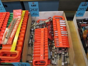 MISC. SOCKET ORGANIZERS WITH SOCKETS, VARIED SIZES-2428