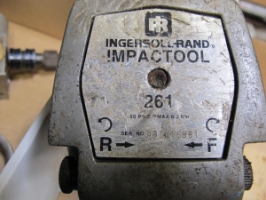 INGERSOLL RAND PNEUMATIC IMPACT DRIVER, MODEL NUMBER 261, 3/4"-2510
