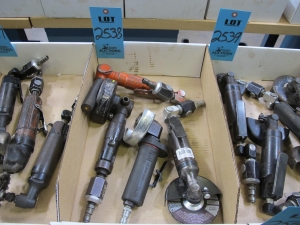 (4) ANGLED PNEUMATIC GRINDERS-2538
