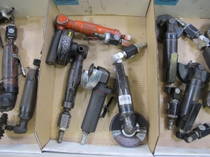 (4) ANGLED PNEUMATIC GRINDERS-2538