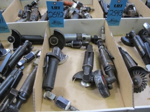 (4) ANGLED PNEUMATIC GRINDERS-2542