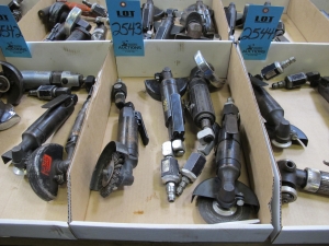 (4) ANGLED PNEUMATIC GRINDERS-2543