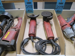 (2) ELECTRIC ANGLE GRINDERS-2558