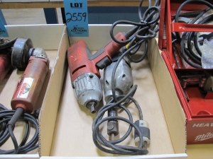LOT TO INCLUDE: (1) MILWAUKEE 1/2" ELECTRIC IMPACT TOOL, (1) BOSCH ELECTRIC DRIVE TOOL-2559