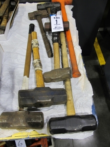 LOT (8) ASST'D SLEDGE HAMMERS (T-10) LOADING & HANDLING FEE $10-1