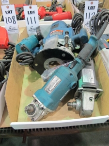 LOT (4) ASST'D ELECTRIC HAND TOOLS (T-10) LOADING & HANDLING FEE $10-111