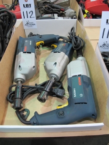 LOT (3) BOSCH MODEL 1462VS ELECTRIC DRIVES (T-10) LOADING & HANDLING FEE $10-112