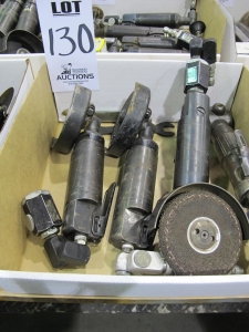 LOT (4) ASST'D PNEUMATIC GRINDERS (T-10) LOADING & HANDLING FEE $10-130