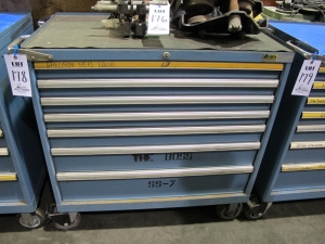 LISTA 7-DRAWER TOOL CABINET W/ CONTENTS (T-10) LOADING & HANDLING FEE $50-178