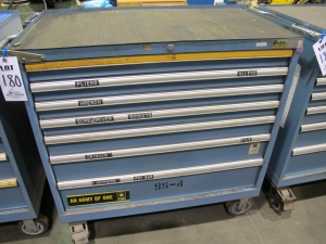 LISTA 7-DRAWER TOOL CABINET W/ CONTENTS (T-10) LOADING & HANDLING FEE $50-180
