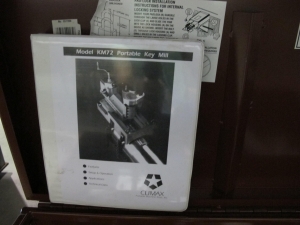 CLIMAX MODEL KM72 PORTABLE KEY MILL (T-10) LOADING & HANDLING FEE $50-187