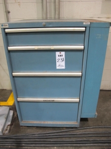 LISTA 4-DRAWER TOOL CABINET W/ CONTENTS (T-10) LOADING & HANDLING FEE $50-231