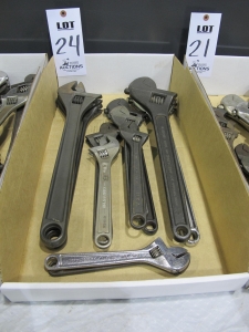 LOT ASST'D ADJUSTABLE WRENCHES (T-10) LOADING & HANDLING FEE $10-24