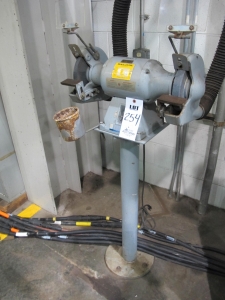 BALDOR MODEL 8100W DOUBLE END GRINDER S/N G8-165-60 (T-10) LOADING & HANDLING FEE $50-254
