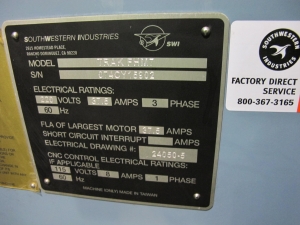 TRAK FHM 7 CNC BED MILL, TRAVELS: X-60" X Y-23" X Z-20.5", TABLE SIZE: 76" X 14", 40 TAPER SPINDLE, 200-5000 RPM, PROTO TRAK SMX CNC CONTROL, 7.5 HP, S/N 074CY15902 (T-10) LOADING & HANDLING FEE $500-258