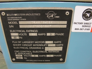 TRAK TRL 1840 SX CNC FLAT BED LATHE, PROTO TRAK SLX CNC CONTROL, 18.5" X 40" CC, 9" SWING OVER CROSS SLIDE, 2500 RPM GEARED HEADSTOCK, 2.36" SPINDLE BORE, 3- JAW CHUCK, TAILSTOCK, S/N 1073CQ15857 (T-10) LOADING & HANDLING FEE $500-260