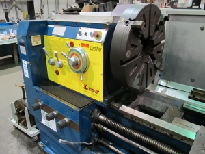 LION C-10TM ENGINE LATHE, GAP BED, 28Ó X 84Ó, 37Ó SWING IN GAP, 19-1/2Ó SWING OVER CROSS SLIDE, 20Ó- 4 JAW INDEPENDENT CHUCK, 15Ó- 3 JAW CHUCK, 4Ó HOLE THRU, 22.4-1120 RPM, TAILSTOCK, (2) STEADY RESTS, S/N 42941 (T-10) LOADING & HANDLING FEE $750-269