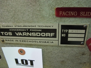 TOS W100A TABLE TYPE HORIZONTAL BORING MILL, 3.93" SPINDLE, ISO 50 TAPER, MAX DIAMETER FACE TURNING: 35.43", TRAVELS: X- 63", Y-44", Z-49", 49" X 49" ROTARY TABLE, 6,600 LB CAPACITY TABLE, TAIL STOCK, FACING HEAD, NUMBER OF SPEEDS 23, 1120 RPM, 4 AXIS DRO, 15 HP, S/N 26-28 (T-10) LOADING & HANDLING FEE $1,500-279