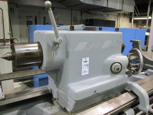 LEBLOND LARGE HEAVY DUTY SLIDING BED LATHE, SERIES NK 4025, 40" X 444", 25" SWING OVER CROSS SLIDE, 57" 4-JAW CHUCK, 5-600 RPM SPINDLE SPEED, TAILSTOCK, TAPER ATTACHMENT, TOOL POST HOLDER, (2) 14" STEADY RESTS, HARDENED & GROUND WAYS, THREAD DIAL, 75 HP, COOLANT, S/N 3NK942-R2877 (T-10) LOADING & HANDLING FEE $3,500-299