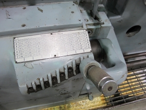 LEBLOND LARGE HEAVY DUTY SLIDING BED LATHE, SERIES NK 4025, 40" X 444", 25" SWING OVER CROSS SLIDE, 57" 4-JAW CHUCK, 5-600 RPM SPINDLE SPEED, TAILSTOCK, TAPER ATTACHMENT, TOOL POST HOLDER, (2) 14" STEADY RESTS, HARDENED & GROUND WAYS, THREAD DIAL, 75 HP, COOLANT, S/N 3NK942-R2877 (T-10) LOADING & HANDLING FEE $3,500-299