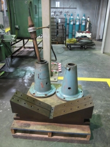 1988 BULLARD DYNATROL VERTICAL HIGH COLUMN TURRET LATHE, 46" ROTARY 4-JAW POWER CHUCK, MAX TURNING DIAMETER W/SIDE HEAD: 58", MAX TURNING HEIGHT UNDER RAIL: 64", 5-POSITION SWIVEL HEAD, SIDE HEAD, TWO RANGE HEAD STOCK, SCAN-O MATIC TRACER, PENDANT CONTROL, 50 HP, ACCU-RITE DRO, S/N 33056 (T-10) LOADING & HANDLING FEE $8,500-301