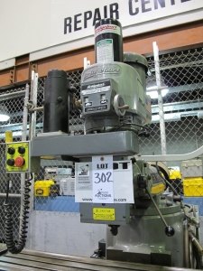 BRIDGEPORT EZ TRAK II VERTICAL MILL, 58" X 11" TABLE, POWER FEED, POWER DRAW BAR, S/N 8596E (T-10) LOADING & HANDLING FEE $300-302