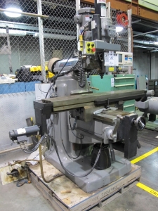 BRIDGEPORT EZ TRAK II VERTICAL MILL, 58" X 11" TABLE, POWER FEED, POWER DRAW BAR, S/N 8596E (T-10) LOADING & HANDLING FEE $300-302
