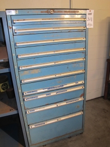 LISTA 10-DRAWER TOOL CABINET W/ CONTENTS (T-10) LOADING & HANDLING FEE $50-311