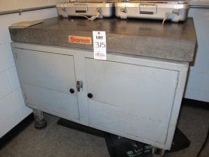STARRETT 4'X3' GRANITE SURFACE PLATE W/ CABINET (T-10) LOADING & HANDLING FEE $50-315