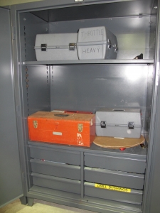 HEAVY DUTY 2-DOOR CABINET W/ CONTENTS (T-10) LOADING & HANDLING FEE $50-325