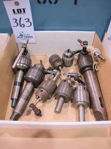 LOT (8) ASST'D DRILL CHUCKS (T-10) LOADING & HANDLING FEE $10-363