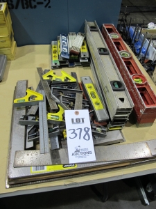 LOT ASST'D LEVELS & SQUARES (T-10) LOADING & HANDLING FEE $10-378