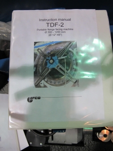 EFCO MODEL TDF-2 PORTABLE FLANGE FACING MACHINE S/N 08.520.0044 (T-10) LOADING & HANDLING FEE $50-388