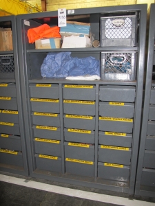 STRONG HOLD 18-DRAWER STORAGE CABINET W/ 2 SHELVES (T-10) LOADING & HANDLING FEE $50-530